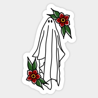 American Traditional Ghost Sticker